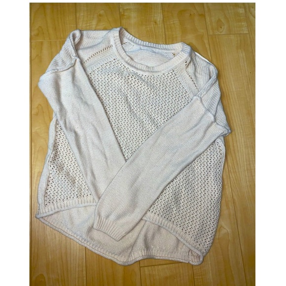 Cream high-low knit sweater - Picture 1 of 1